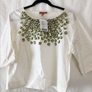 Anthropologie embroidered blouse